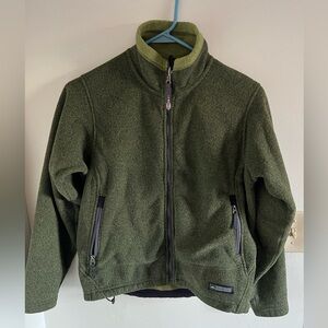 REI Coop Fleece Jacket Women's Small Green Full Zip Outdoors Mock Hiking Outdoor